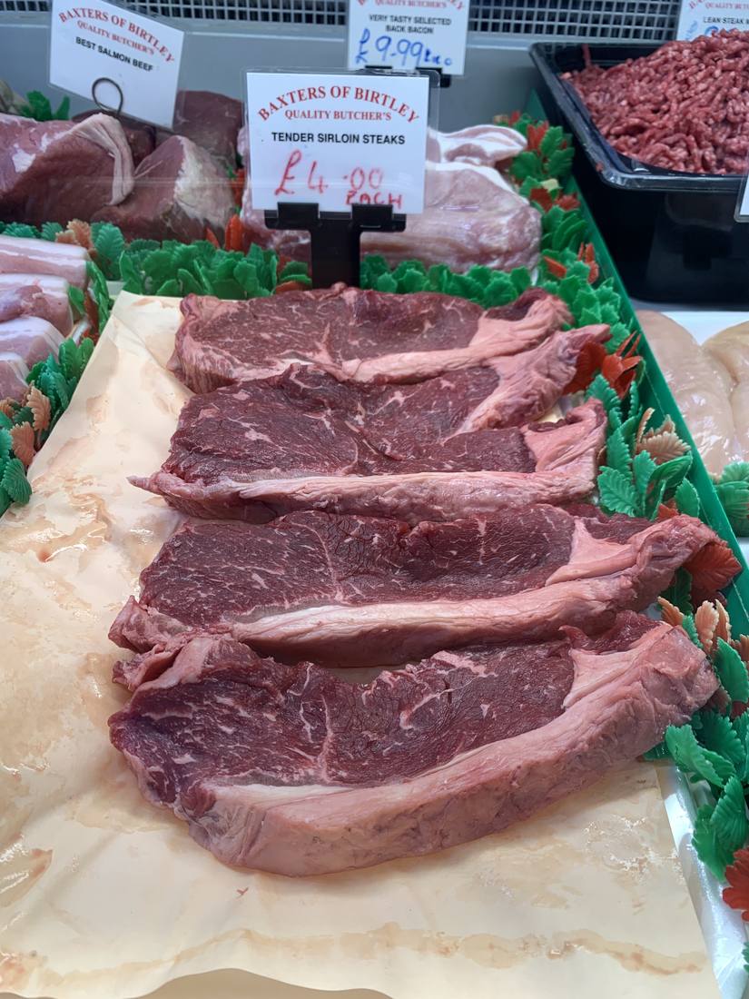 Tender sirloin steaks